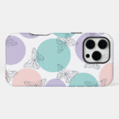 Coque iPhone 16 Pro Max Seamless Butterfly Wallpaper in Pastel (Verso Horizontal)