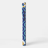 Coque iPhone 16 Pro Max Seamless Royal Blue Nautical Pattern (Côté gauche)