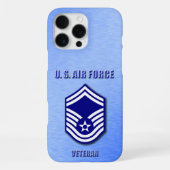 Coque iPhone 16 Pro Max Senior Master Sergeant USAF Phone Case (Verso)