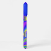 Coque iPhone 16 Pro Max Sentiment d'été, Arc-en-ciel abstrait 3D (Côté droit)