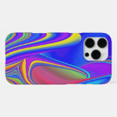Coque iPhone 16 Pro Max Sentiment d'été, Arc-en-ciel abstrait 3D (Verso Horizontal)