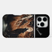Coque iPhone 16 Pro Max Serenade au clair de lune de Wolf (Verso Horizontal)