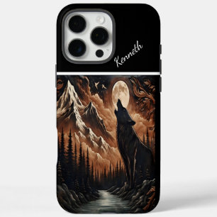 Coque iPhone 16 Pro Max Serenade au clair de lune de Wolf