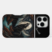 Coque iPhone 16 Pro Max Serenade au clair de lune de Wolf (Verso Horizontal)