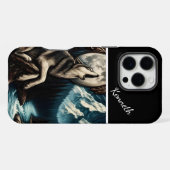 Coque iPhone 16 Pro Max Serenade au clair de lune de Wolf (Verso Horizontal)