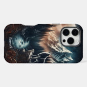 Coque iPhone 16 Pro Max Serenade au clair de lune de Wolf (Verso Horizontal)