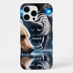 Coque iPhone 16 Pro Max Serene Bear et Dominante Bear Silhouette