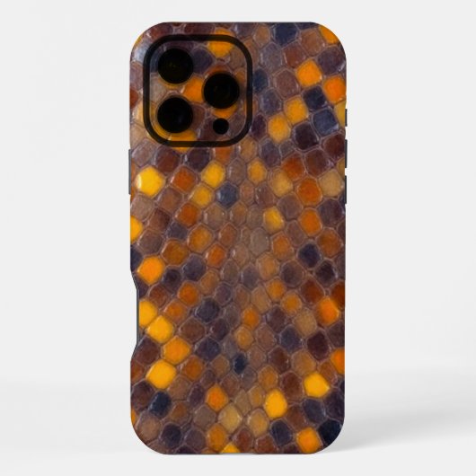 Coque iPhone 16 Pro Max Serpent Shield : Brown & Gold Edition (Verso)