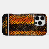 Coque iPhone 16 Pro Max Snakeskin crée des motifs complexes (Verso Horizontal)