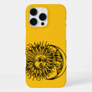 Coque iPhone 16 Pro Max Soleil et lune médiévaux