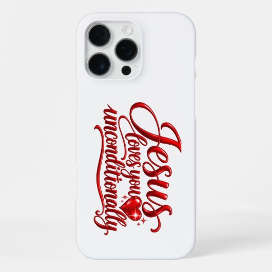 Coque iPhone 16 Pro Max Son amour est inconditionnel (Verso)