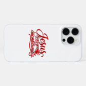 Coque iPhone 16 Pro Max Son amour est inconditionnel (Verso Horizontal)