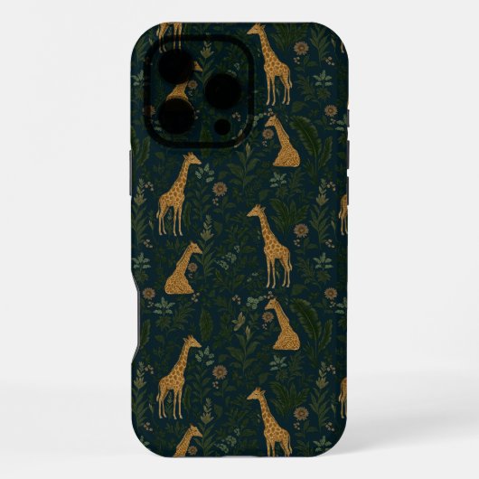 Coque iPhone 16 Pro Max Sortie de girafe tropicale (Verso)