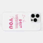 Coque iPhone 16 Pro Max Soyez la meilleure version de vous-même, joli chat (Verso Horizontal)