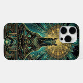 Coque iPhone 16 Pro Max Spiritual Gold Teal iPhone 16 Pro Max Case (Verso Horizontal)