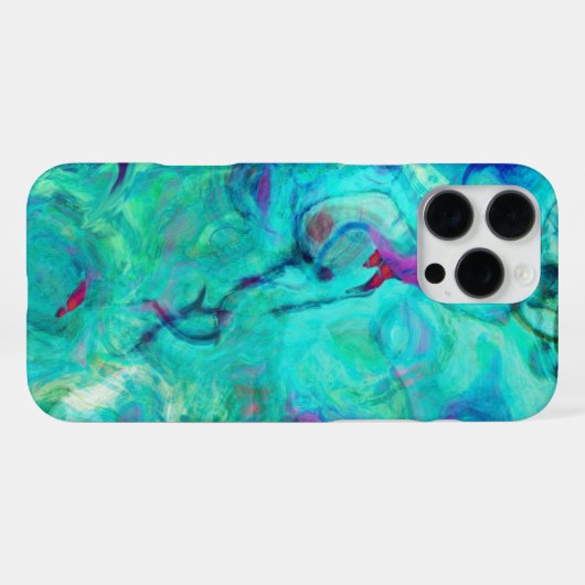 Coque iPhone 16 Pro Max Sprée d'eau violette (Verso Horizontal)