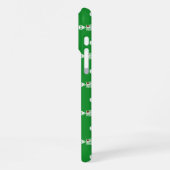 Coque iPhone 16 Pro Max squelette fond vert (Côté gauche)