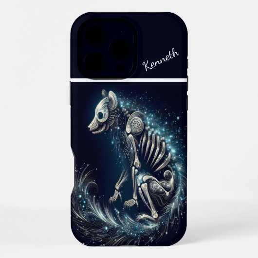 Coque iPhone 16 Pro Max Starlight Canine Skeleton (Verso)