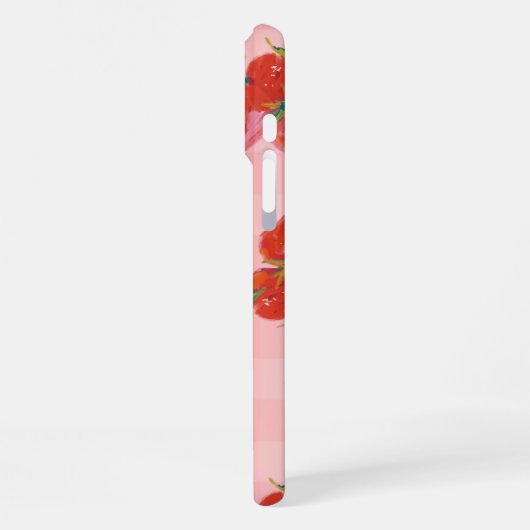 Coque iPhone 16 Pro Max Strawberry Aesthetic Case | Fresh Fruit Vibes (Côté gauche)