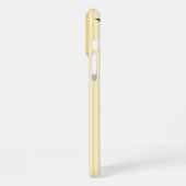 Coque iPhone 16 Pro Max Sunroot fleur rayée sur blanc cassé (Côté gauche)