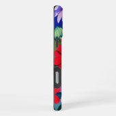 Coque iPhone 16 Pro Max Surreal Blue Eye Pink Flower & Red Zenias (Côté droit)