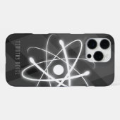 Coque iPhone 16 Pro Max Symbole d'Atom | Règles scientifiques (Verso Horizontal)
