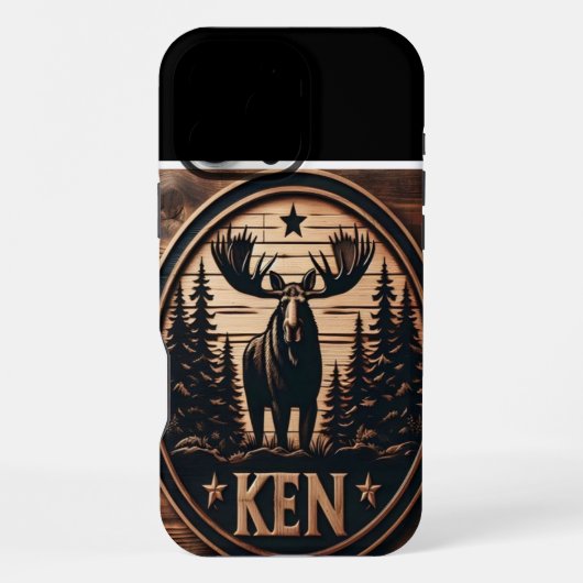 COQUE iPhone 16 PRO MAX SYMBOLE DE MOOSE DE KEN (Verso)