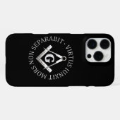Coque iPhone 16 Pro Max Symbole franc-maçonnerie (Verso Horizontal)