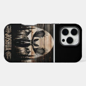Coque iPhone 16 Pro Max Symbole Moose Silhouette (Verso Horizontal)