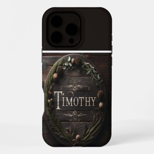 Coque iPhone 16 Pro Max SYMBOLE Timothée Rustique (Verso)
