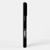 Coque iPhone 16 Pro Max Tapis de sol monogrammé en noir et or (Côté droit)