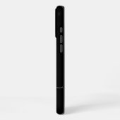 Coque iPhone 16 Pro Max Tapis de sol monogrammé en noir et or (Côté gauche)