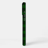 Coque iPhone 16 Pro Max Tartan Graham vert carreaux noirs (Côté gauche)