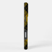 Coque iPhone 16 Pro Max tartan MacLeod jaune plaid noir (Côté droit)