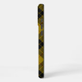 Coque iPhone 16 Pro Max tartan MacLeod jaune plaid noir (Côté gauche)