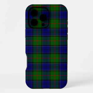 Coque iPhone 16 Pro Max tartane colquhoun bleu vert carreaux
