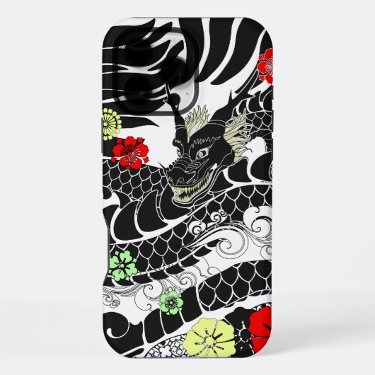 Coque iPhone 16 Pro Max Tattoo dragon (Verso)