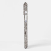 Coque iPhone 16 Pro Max Taupe moderne Croc Cuir Texture (Côté gauche)