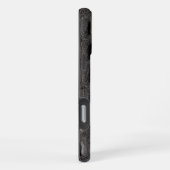 Coque iPhone 16 Pro Max Taupe moderne Croc Cuir Texture (Côté droit)