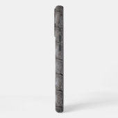 Coque iPhone 16 Pro Max Taupe moderne Croc Cuir Texture (Côté gauche)