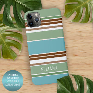 Coque iPhone 16 Pro Max Teal Blue personnalisé Sage Green Brun Ivoire Rayu