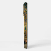 Coque iPhone 16 Pro Max Teal & Gold iPhone 16 Pro Max Case | Elegant Egypt (Côté gauche)