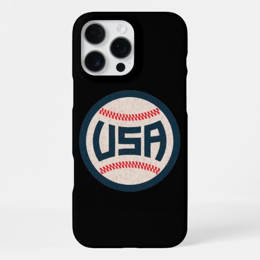 Coque iPhone 16 Pro Max Team USA Baseball (Verso)