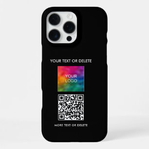Coque iPhone 16 Pro Max Télécharger le logo de l'entreprise Code QR Créer 