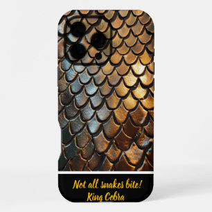 Coque iPhone 16 Pro Max Texture complexe de la peau d’un serpent venimeux