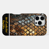 Coque iPhone 16 Pro Max Texture complexe de la peau d’un serpent venimeux (Verso Horizontal)
