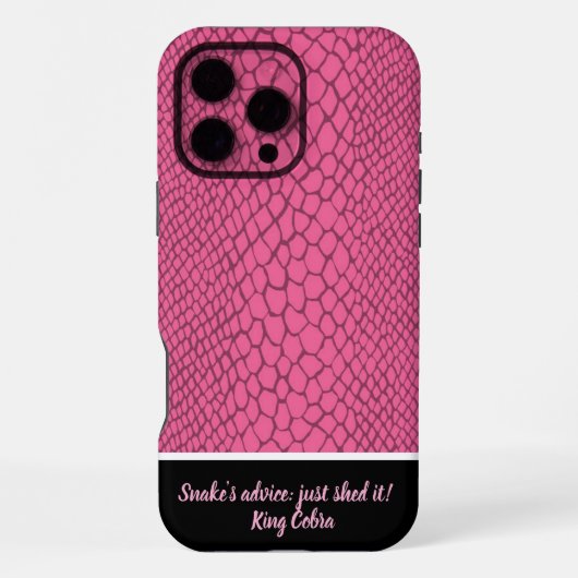 Coque iPhone 16 Pro Max Texture de peau de serpent vibrant dans des teinte (Verso)