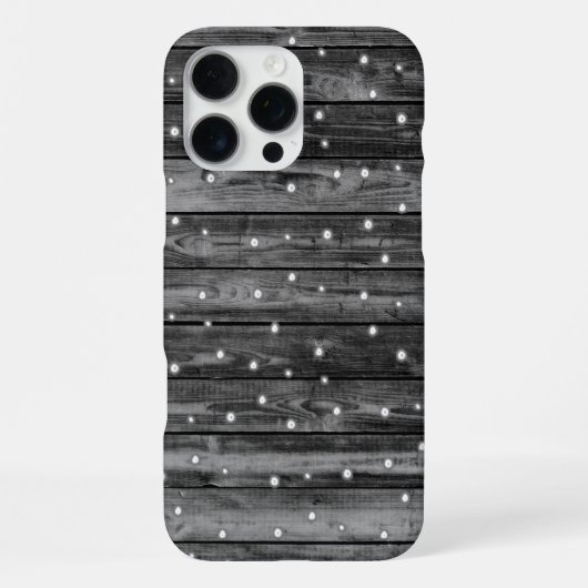 Coque iPhone 16 Pro Max Texture du grain de bois (Verso)