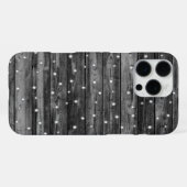 Coque iPhone 16 Pro Max Texture du grain de bois (Verso Horizontal)