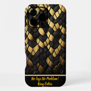 Coque iPhone 16 Pro Max Texture élégante à motif de peau de serpent noir e